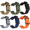 Ring‑Buckle Nylon‑Canvas Watch‑Band,Adjustable Replacement Wrist‑Strap Compatible‑With Garmin Venu X1 Smart Watch