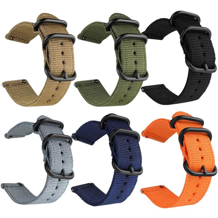 Ring‑Buckle Nylon‑Canvas Watch‑Band,Adjustable Replacement Wrist‑Strap Compatible‑With Garmin Venu X1 Smart Watch