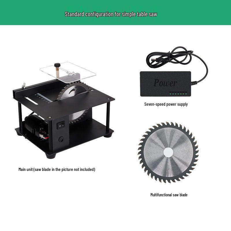 Compact Multi-Functional Table Saw for DIY Woodworking & Jade Cutting