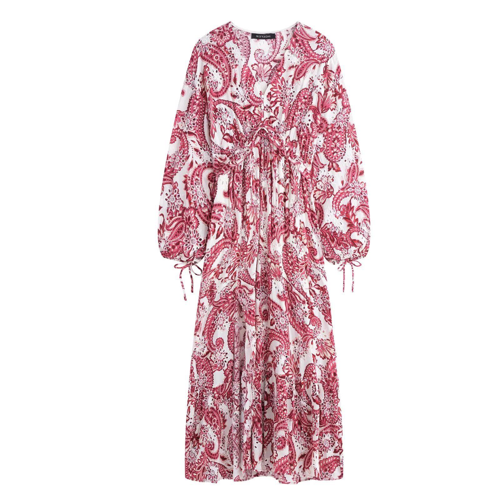 

TAOP&ZA Elegant Spring/Summer Women s Embroidered Long Sleeve Dress Large