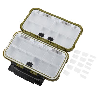24 Slots Angelgerät Zubehör Getriebe Ausrüstung Lagerung Wasserdichte Box Armee Grün