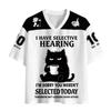 Weird irritable black cat3D Print Sport Quickdry Breatha Men V-neck Tshirt Outdoor Street Casual Fashion  Y2K Parent-child Cloth