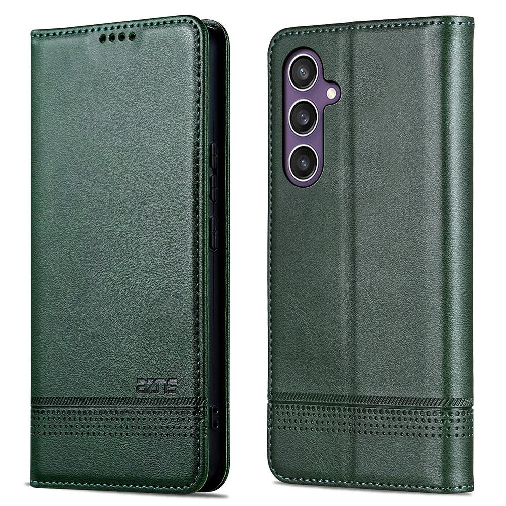 

Для Samsung Galaxy A36 5G Чохол Текстура коров ячої шкіри PU Шкіряний Гаманець Чохол для телефону Green