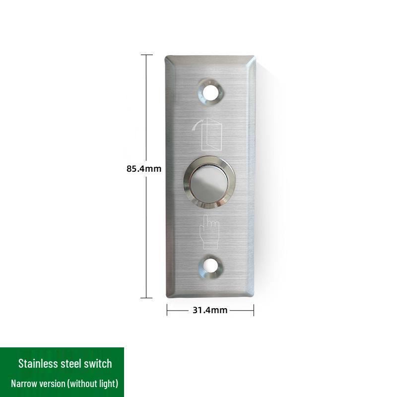 Waterproof Surface-Mounted Exit Button for Door Access Control and Doorbells, Auto Reset Feature