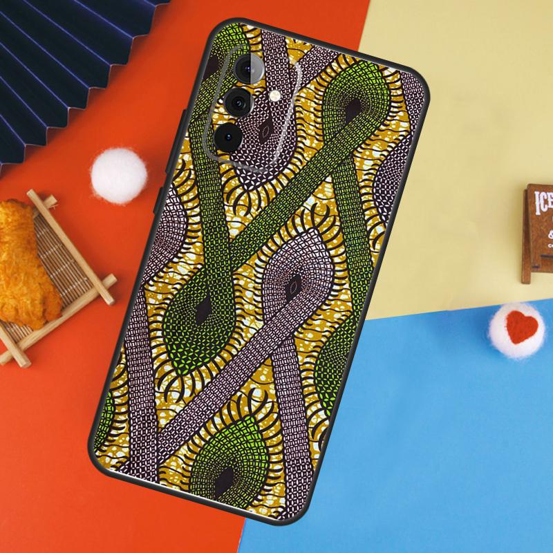 African Style Fabric Print Case For Samsung Galaxy A53 A33 A13 A54 A34 A14 A56 A36 A16 A06 A12 A32 A52 A35 A17 A15 A55