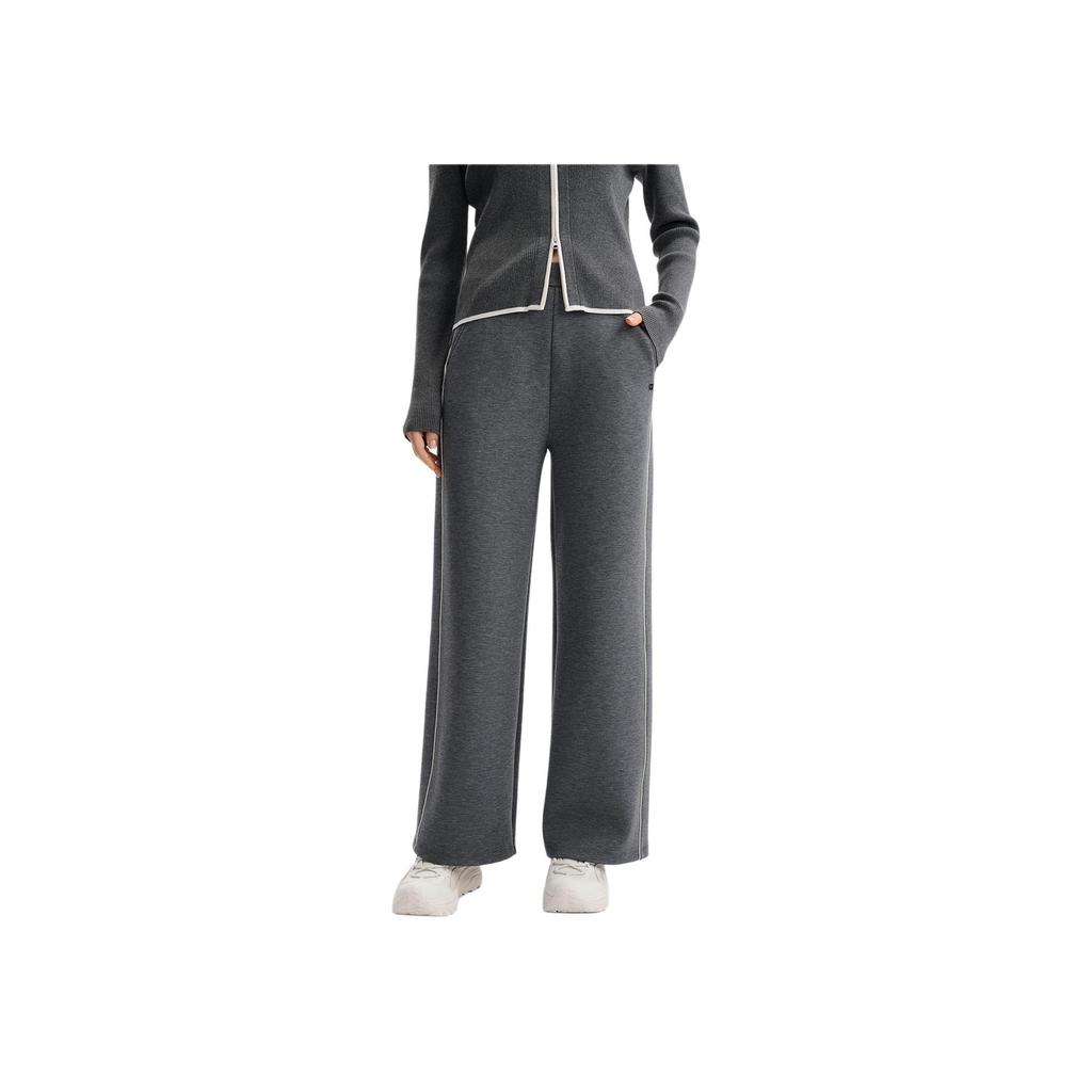 Fila Weiße Einfache Modische Vielseitige Gestrickte Lockere Gerade Lässige Hose Damen Hosen F11W543601FMG