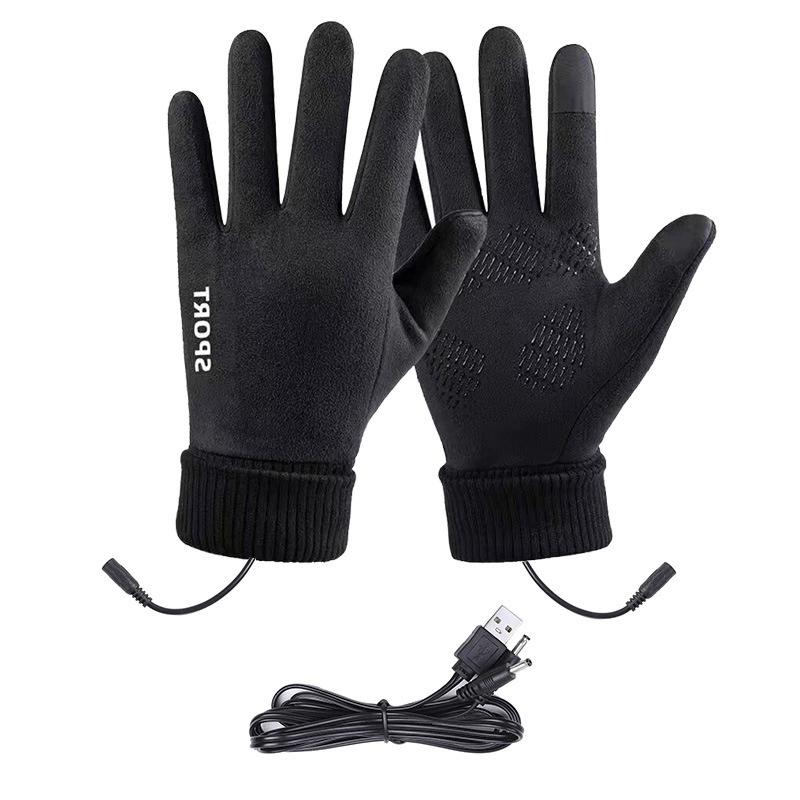 

USB Heated Gloves Waterproof Touchscreen Winter Snowboard Gloves Hand Warmer Outdoor Fishing Skiing Motorcycle Bicycle Glove