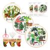 3Sets Leaf Flower Embroidery Set with Embroidery Pattern Beginner Embroidery Set with Instructions Stitching Supplies