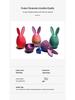 3D Printed Articulated Rabbit and Colored Egg Set for Easter