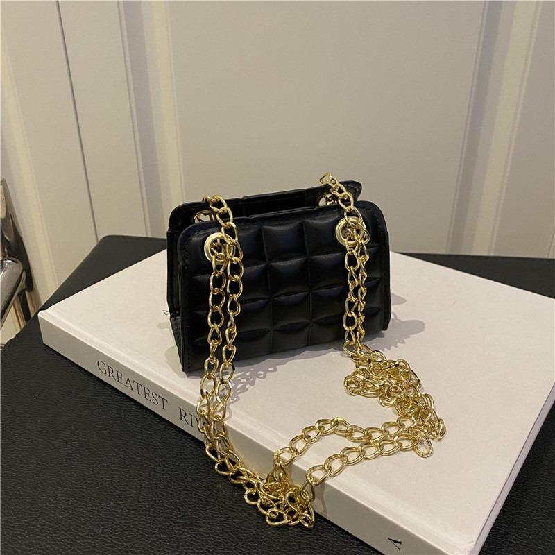 New Mini Square Bag Trendy Exquisite Solid Color Fashionable Simple Chain Shoulder Messenger Bag Women's Bag