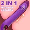 Teleskopvibrator Weicher Dildo Stoßend G-Punkt Klitorisstimulator Private Intime Momente Erwachsenen Persönlicher Massagegerät Sexuelle Wellness Sexspielzeug