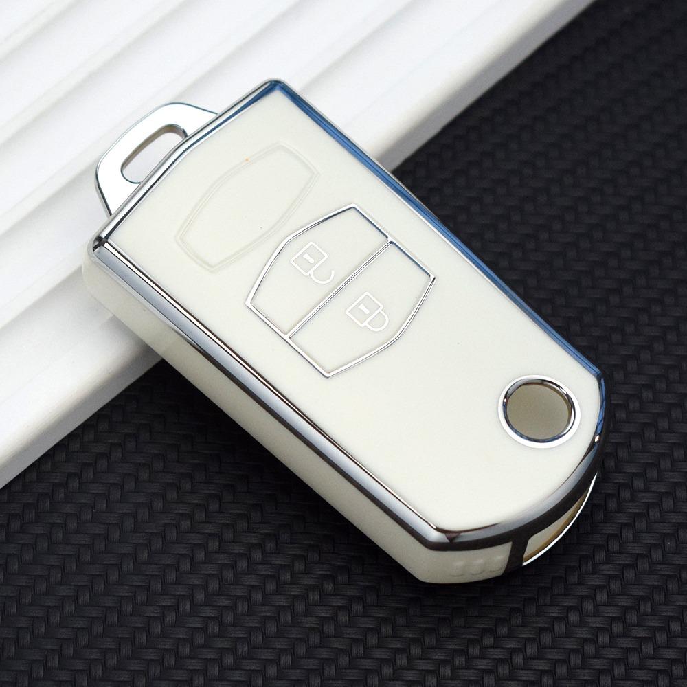 2/3 Buttons TPU Flip Folding Remote Car Key Case Fob For MAZDA 3 5 6 Series M6 RX8 MX5 Shell Hold