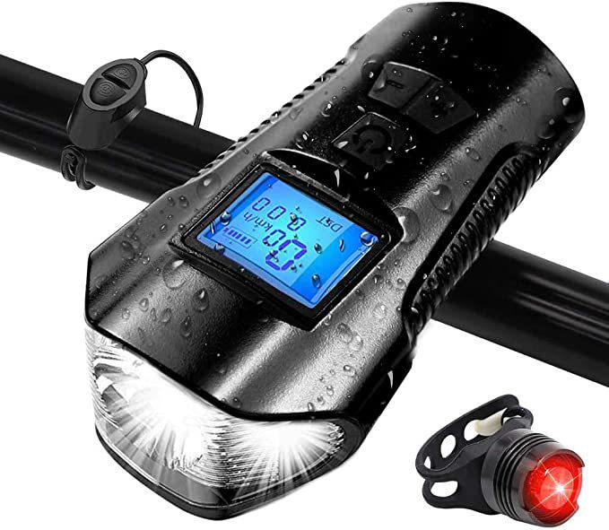 USB-ladbarer intelligenter Mountainbike-Computer mit Licht