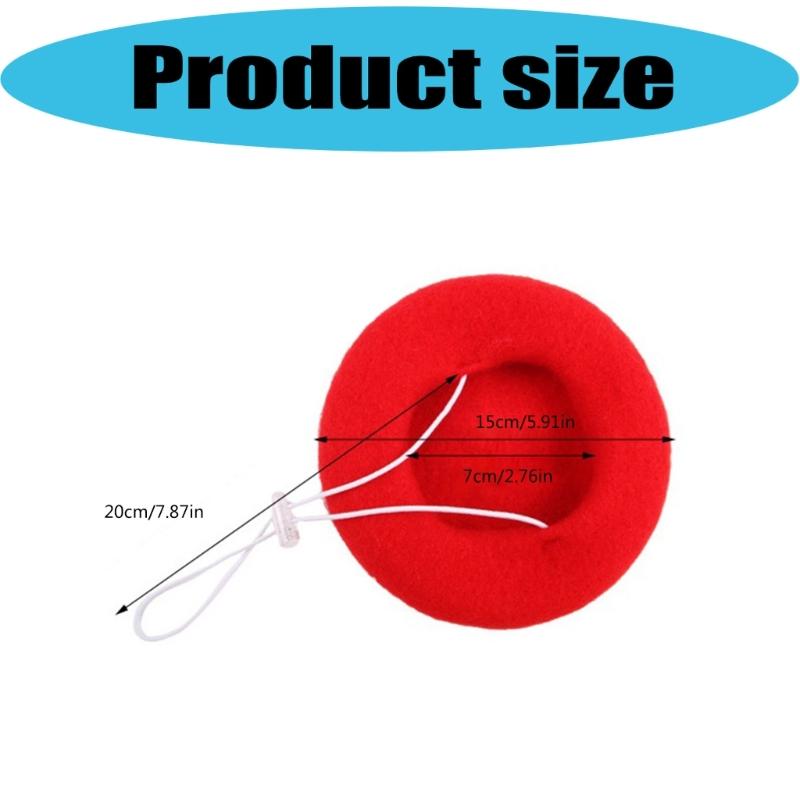 Fashion Pet Beret Hat with Unique Design Enhancing Pet Personality For Social Media Photo And Various Event Gathering