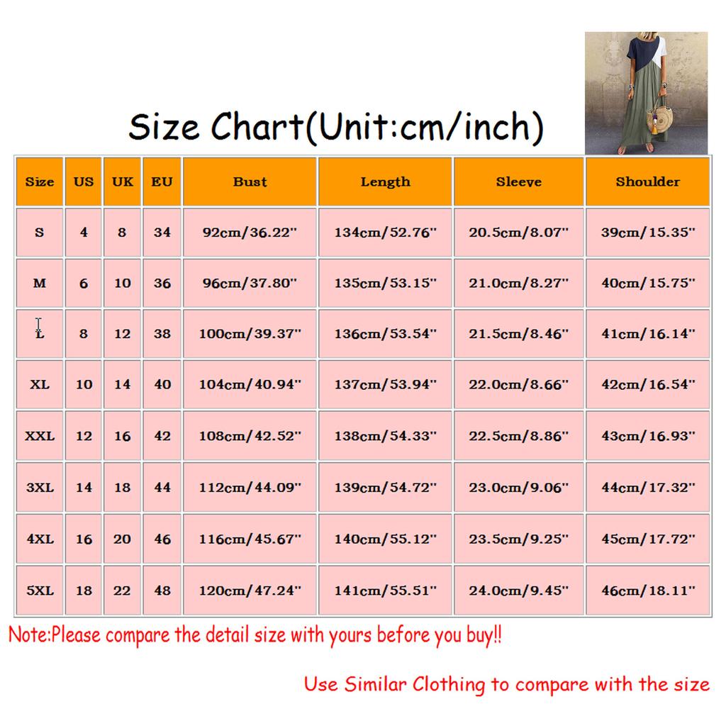 Women's Summer Fashion Contrast Color Stitching Skirt Large Size Dress