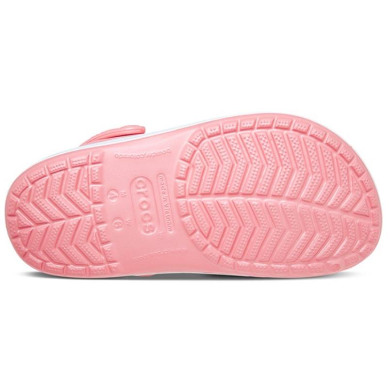 Crocs Beach Sandals Pink White Unisex 'Pink White'