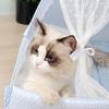 Foldable Pet Tent Removable Washable Cat Ears Decoration Mini Nest Playpen Hideout House Pet Supplies