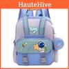 Kids Cute Astronaut Rabbit Pattern Backpack With Lightweight Oxford Material And Ergonomic Straps For School