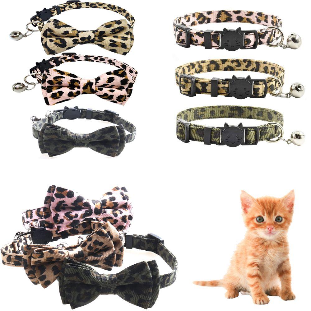 leopard print cat collar