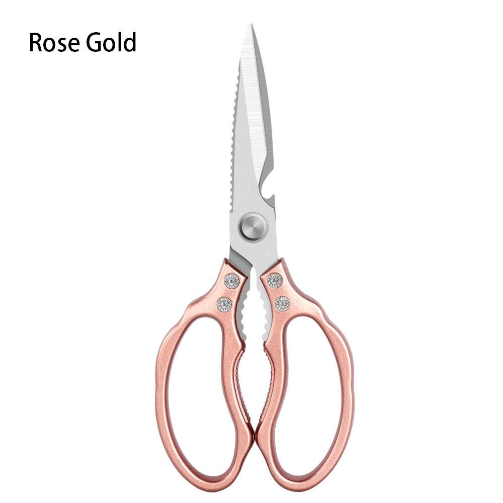 Multifunctional 5CR13 Japanese Stainless Steel Durable Kitchen Scissors For Roast Meat Shear Knife Can Cut Meat Fish Vegetable