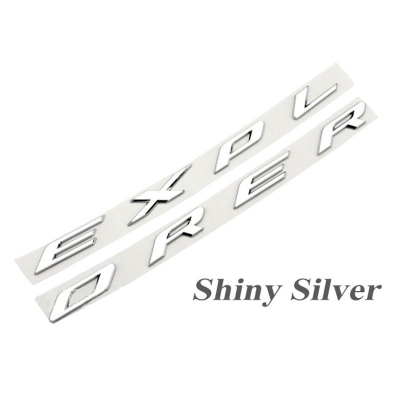 ABS Car Front Hood Emblem Badge Bonnet Logo Covers Letters Sticker For Ford Explorer 2014 2015 2016 2017 2018 2019 Accessories