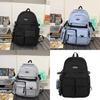 Nylon School Backpack For Teens With Design And Laptop Storage For Campus Use