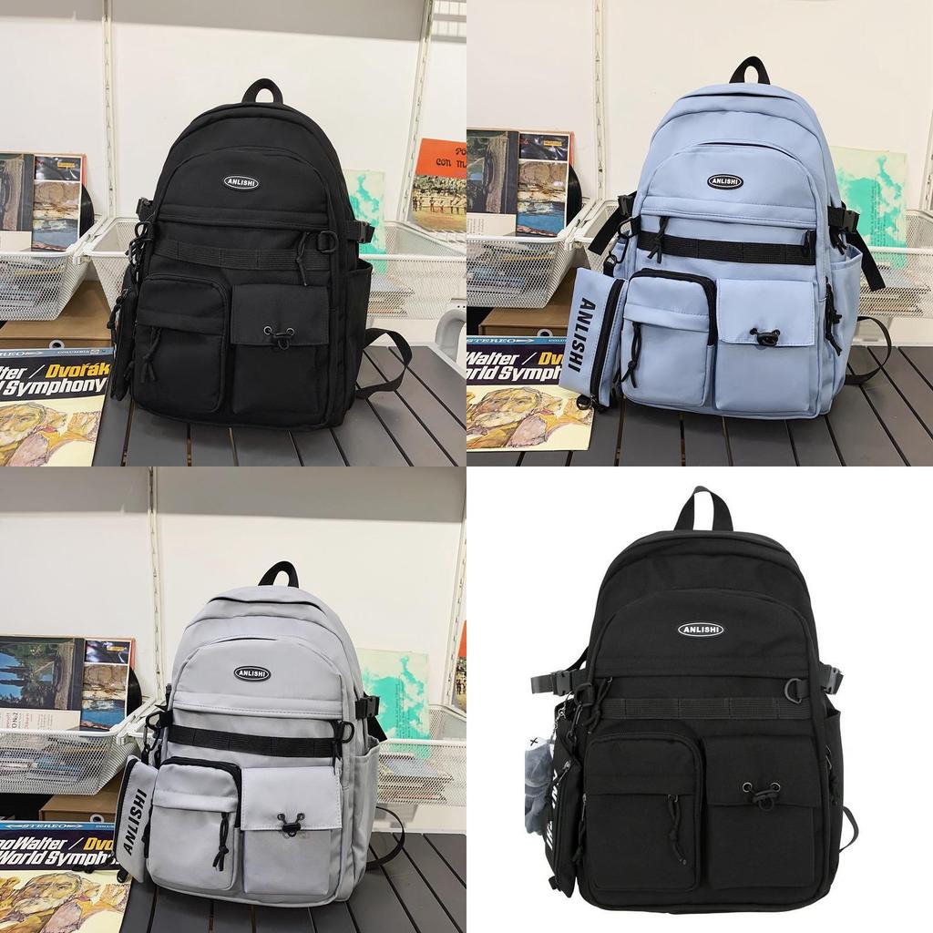 Nylon School Backpack For Teens With Design And Laptop Storage For Campus Use