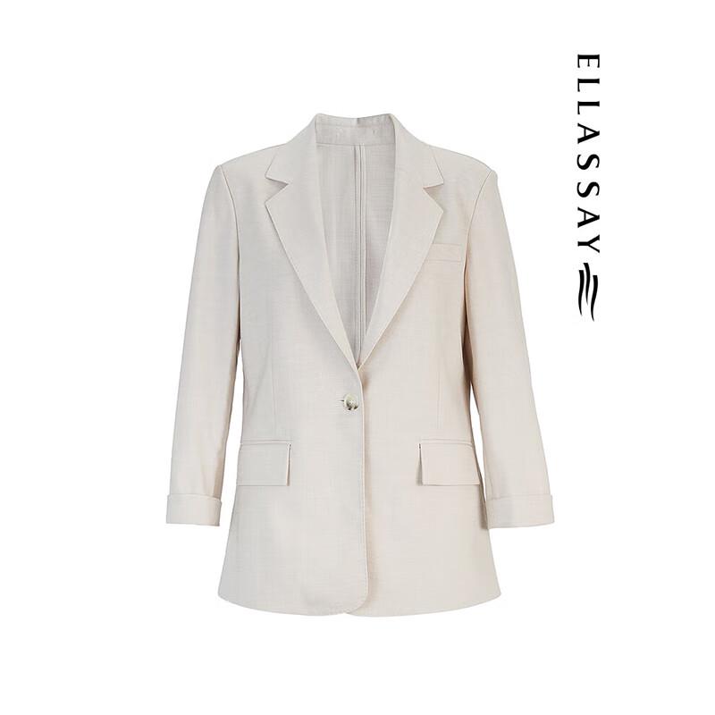 ELLASSAY Spring/Summer Classic Solid Commuter Women's Blazer