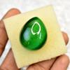 95.15 ct Pear Cabochon Shape Green Cat'S Eye Natural Loose Gemstone for Jewelry Making and Crafts