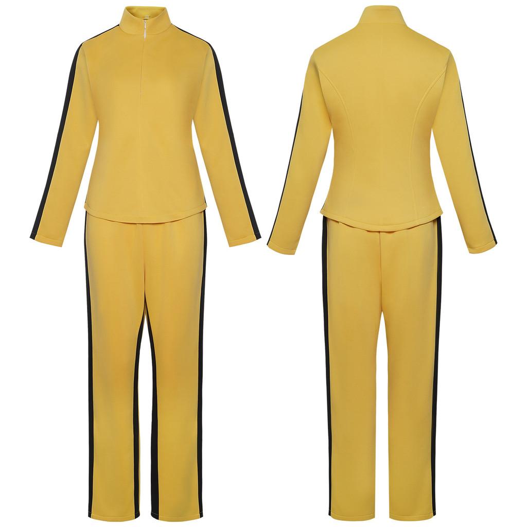 Set Costum Kill Bill Vol 1 Pentru Cosplay Și Halloween Cu Material Confortabil Pentru Adulți