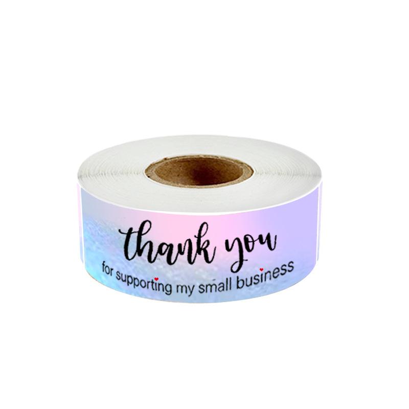 120pcs Thank You for Your Order Stickers 7.5*2.5cm Rectangular Adhesive Seal Labels for Small Business, Handmade Goods, Bakeries