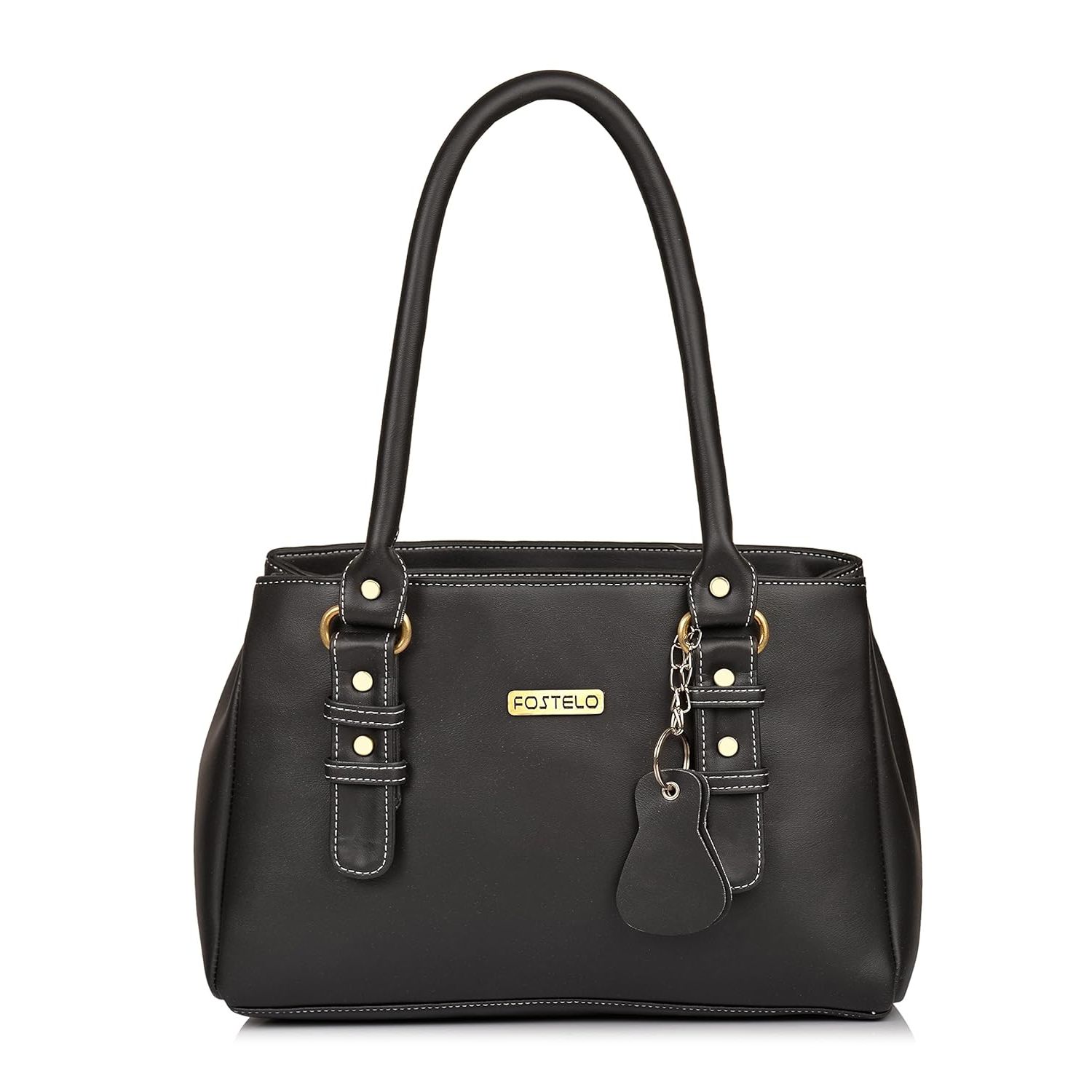 Женская сумка Westside из искусственной кожи (большой) 13 x 10 x 4 in чёрный — фото 10