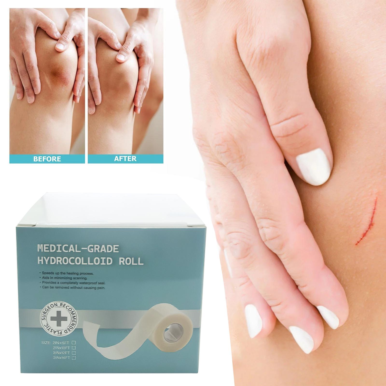 

Hydrocolloid Roll For Care Cut To Size, Extra Large Hydrocolloid Patch Bandages With Self-Adhesive, Ultra Absorbent, Flexible , Aid Kit One Size