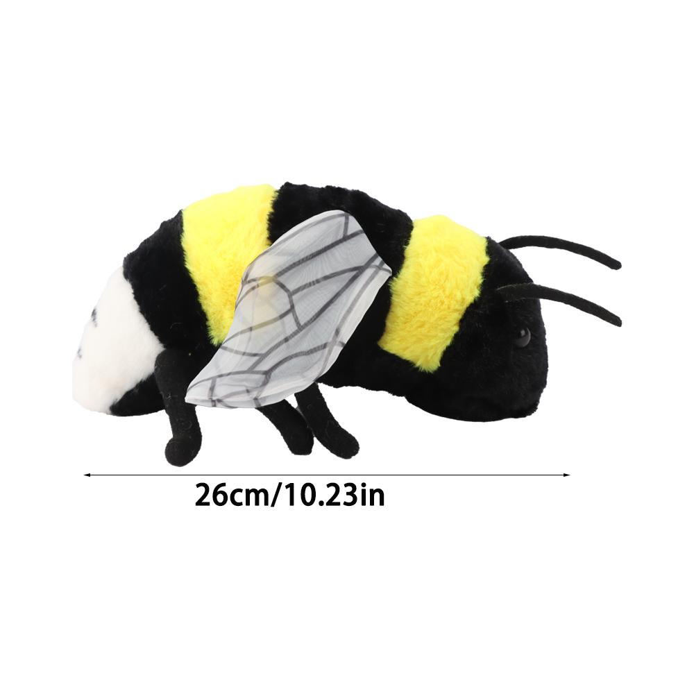 2 Sizes Lifelike Bee plush toy Soft Stuffed Cute Toy Insect Bee Plush Honeybee Ideal For Kids Insect Enthusiasts Home Decor