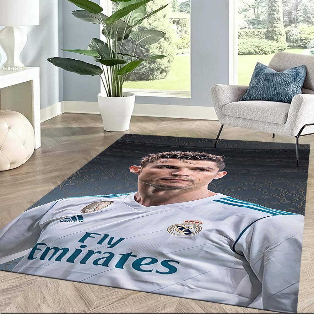 Cristiano Ronaldo 27 Floor Rug Office Rug Perfect for Dormitory Study Room Entryway Outdoor Anti-slip Rug Anime Office Decor