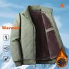 Men's Winter Lightweight Bomber Quilted Jackets Casual Windbreakers Thicken Full Zip Up Windproof Work Coats for Men Warm Fleece Lined Parka Jacket