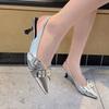Sexy Buckle Strap Women Pumps Elegant Pointed Toe Thin High Heels Banquet Party Slingback Shoes Ladies High Heels Sandalias