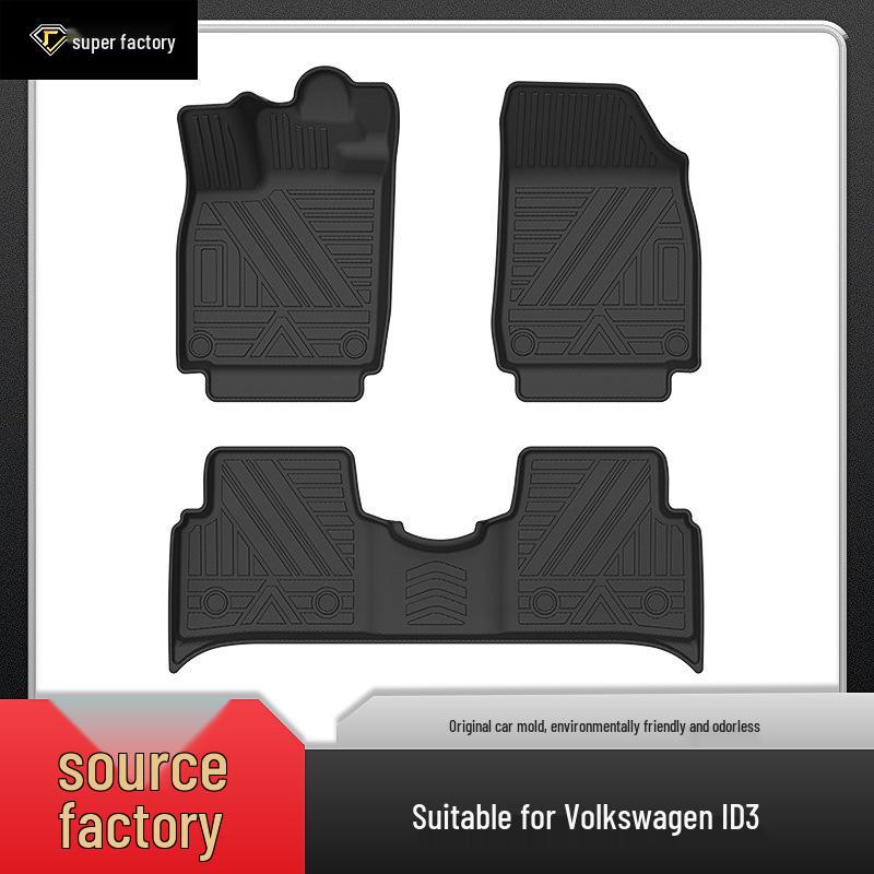 Volkswagen ID3, ID4X, ID6 TPE Eco-Friendly, Odorless, Non-Slip, Wear-Resistant Car Floor Mats