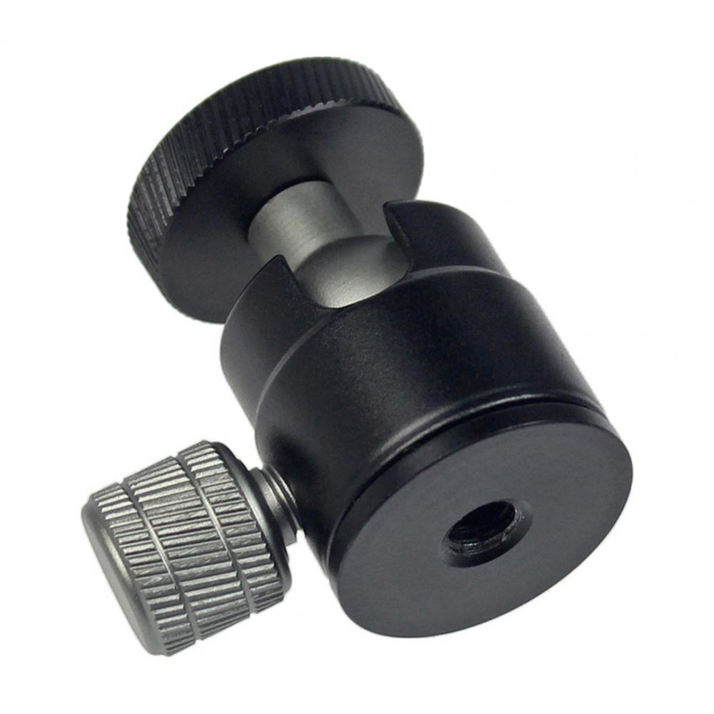 Mini Ball Head for GoPro for Osmo 360° Rotatable Aluminum Alloy 1/4 Screw LED Video Light Phone DSLR Camera Monopod Tripod Head