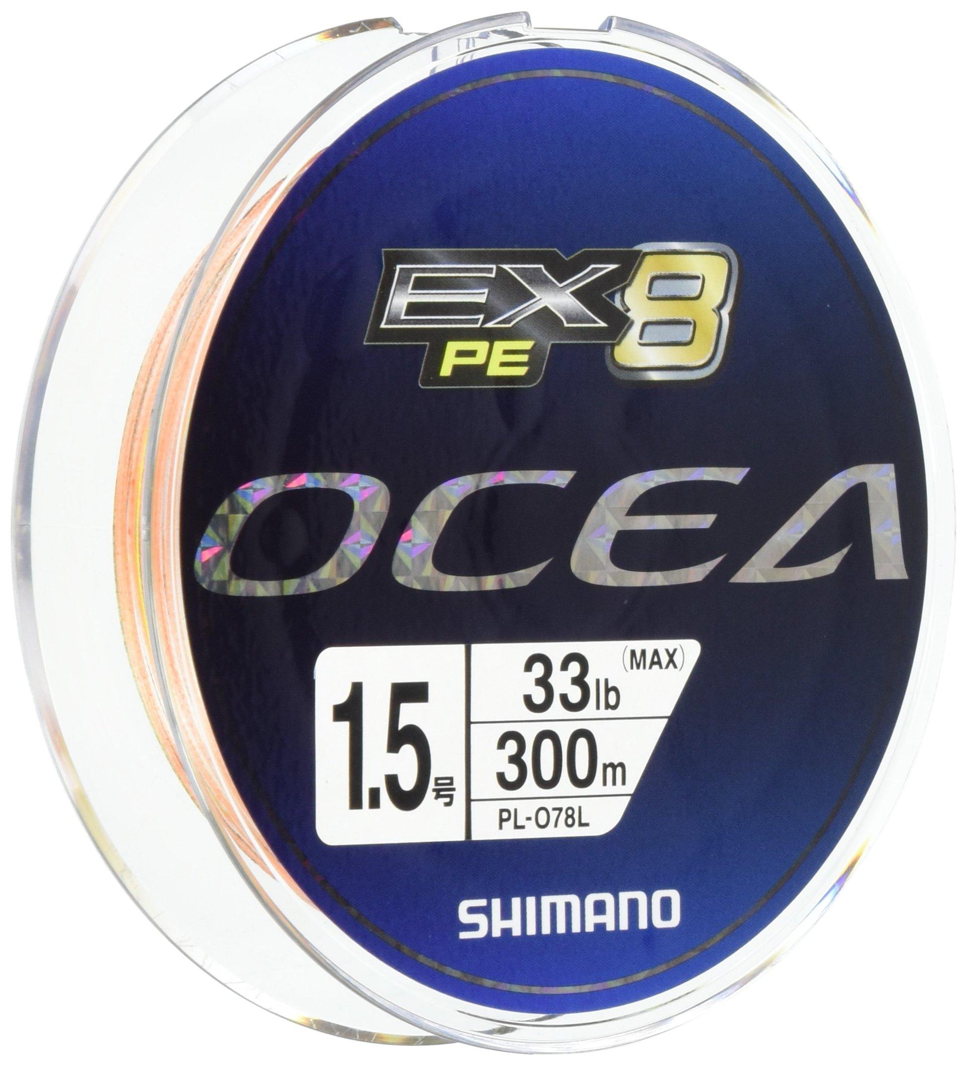 

SHIMANO PE Line Ocea EX8 300m Multicolor Fishing Line 3 1.5 33.0lb PL-078L