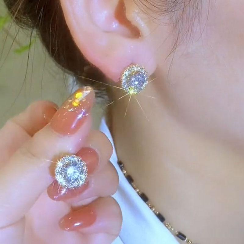 Sweet Temperament, Purple Ear Buckle Earrings, New Style, Versatile for Daily Commuting, Compact and Exquisite Earrings and Earrings