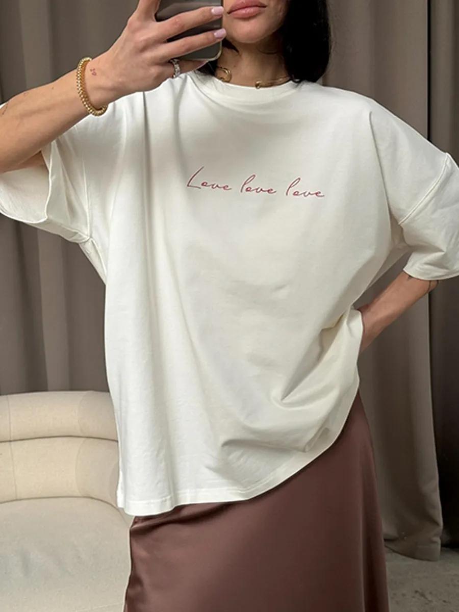 Cotton oversized T-shirt with ANTI STOCK CAR CLUB print M