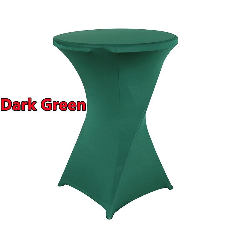 

2/1PC Height Stretch Round Tablecloth Cocktail Table Cover Spandex Table Cloth Bar Hotel Party Wedding Elastic Table Cloth Decor 1PC 60x110cm
