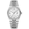 Men'S Watch Stainless Steel Waterproof Non-Mechanical Luminous Calendar Fashion Steel Belt Quartz Watch