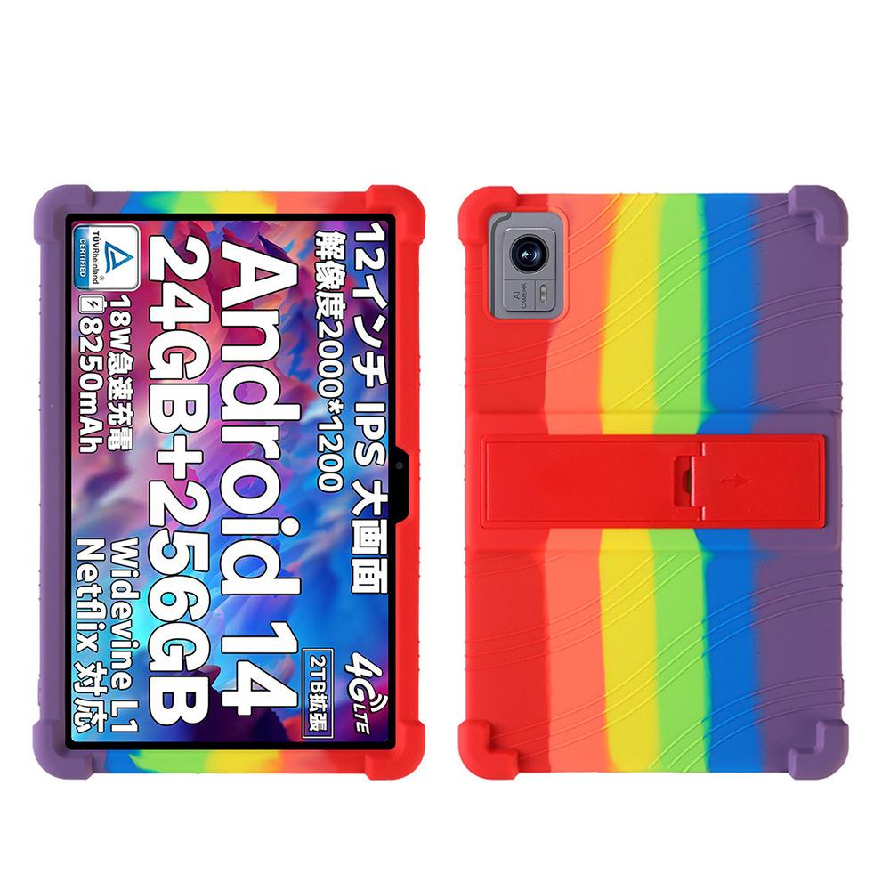 Silicone Case for DOOGEE T20 Ultra 12 Inch Tablet Shockproof Protective Cover with Kickstand TPU Full Body