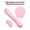 Ergonomic Memory Foam Keyboard Wrist Rest Mouse Wrist Rest Mouse Pad Set with  Fabric Anti slip Rubber Base Rose Red