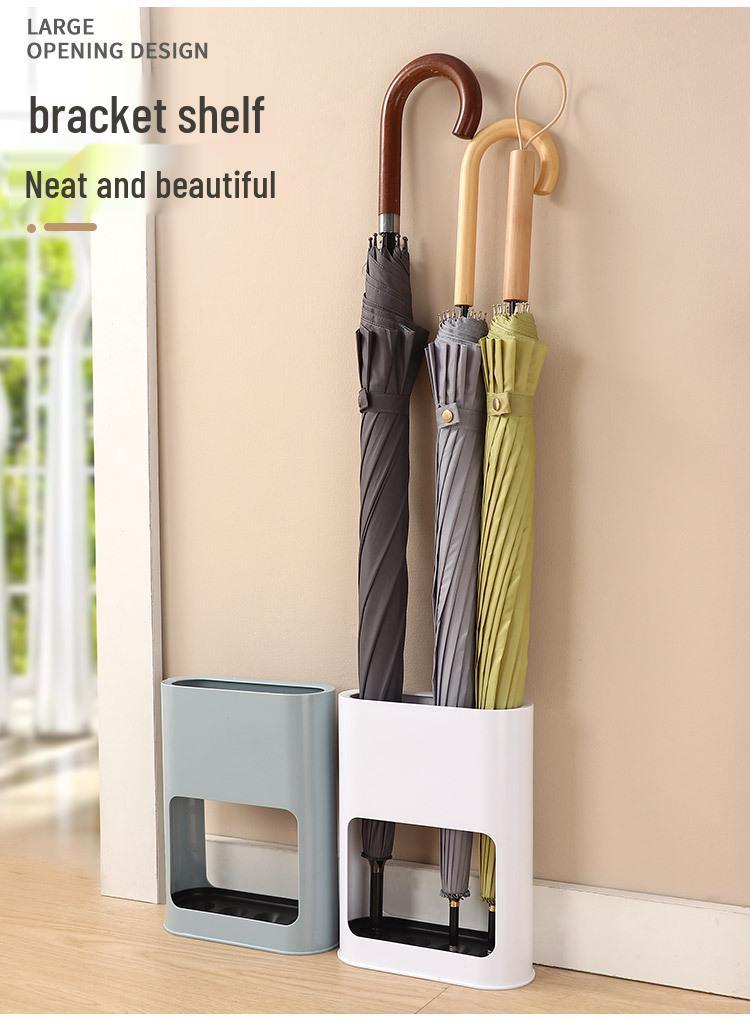 Compact Plastic Umbrella Stand for Entryway – Durable Rain Gear Storage Rack