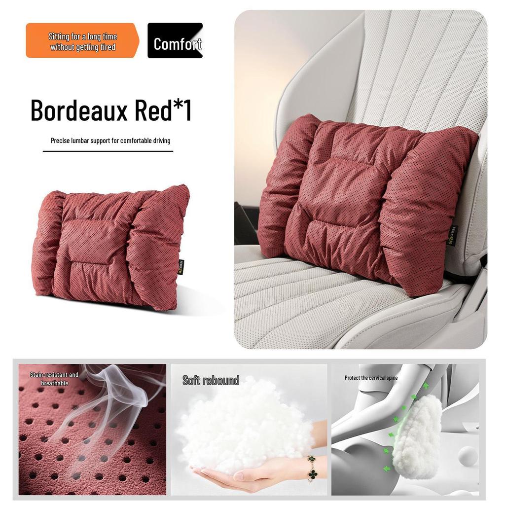 BMW Headrest Neck & Lumbar Support Pillow for New Car Models: 3 Series, 5 Series, X1, X3, X5, I3