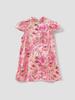 Girls' Sleeveless Tang Suit Dress: Summer Koi & Flower Design