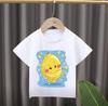 New Style Childrens Cartoon Fruit Print Roundneck Shortsleeved Tshirt Girl Clothes Boys Clothes Kids Clothes Modal Fabric
